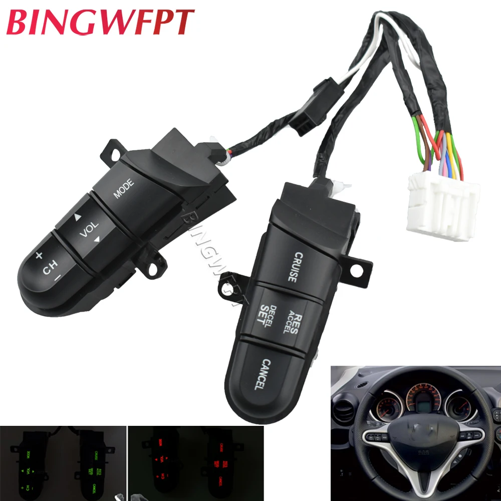 

Аудиопереключатель в сборе для Honda Civic 2006-2008, переключатель рулевого управления аудиосистемой 36770-SNA-A12 36770SNAA12