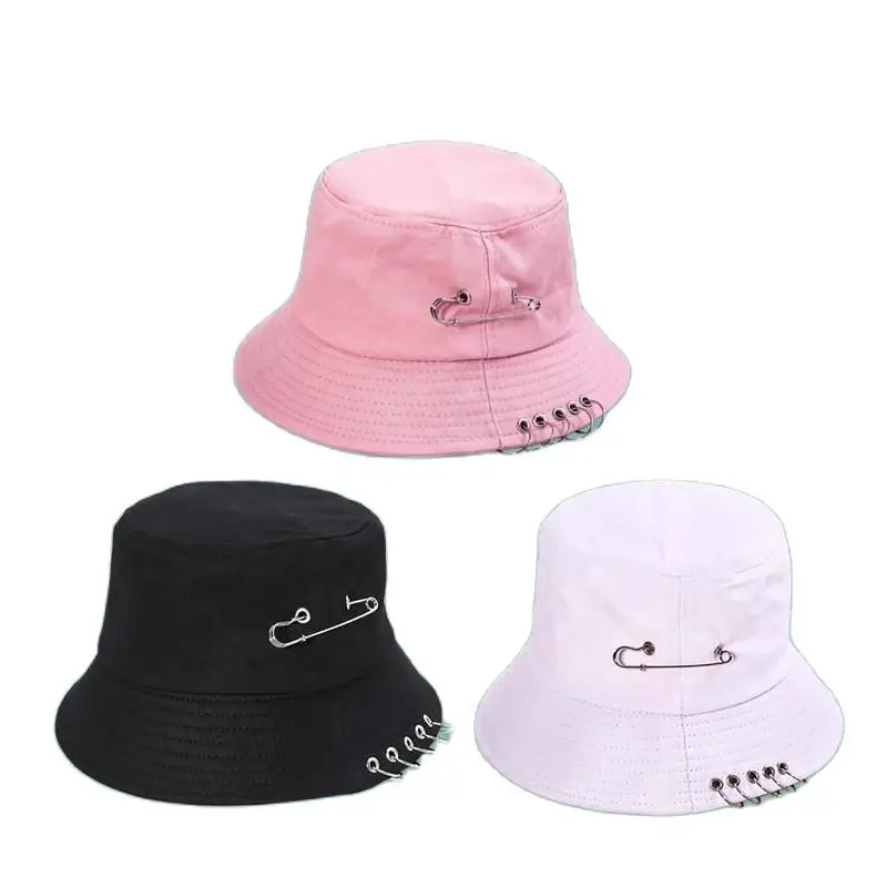 

LDSLYJR 2021 solid color Bucket Hat Fisherman Hat outdoor travel Sun Cap Hats for Men and Women 85