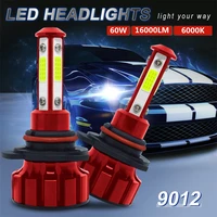 60w 16000lm 9012 car light h7 led bulbs 9005 9006 hb3 led headlight 6000k cob car led headlight h11 car headlamp fog lights v5r