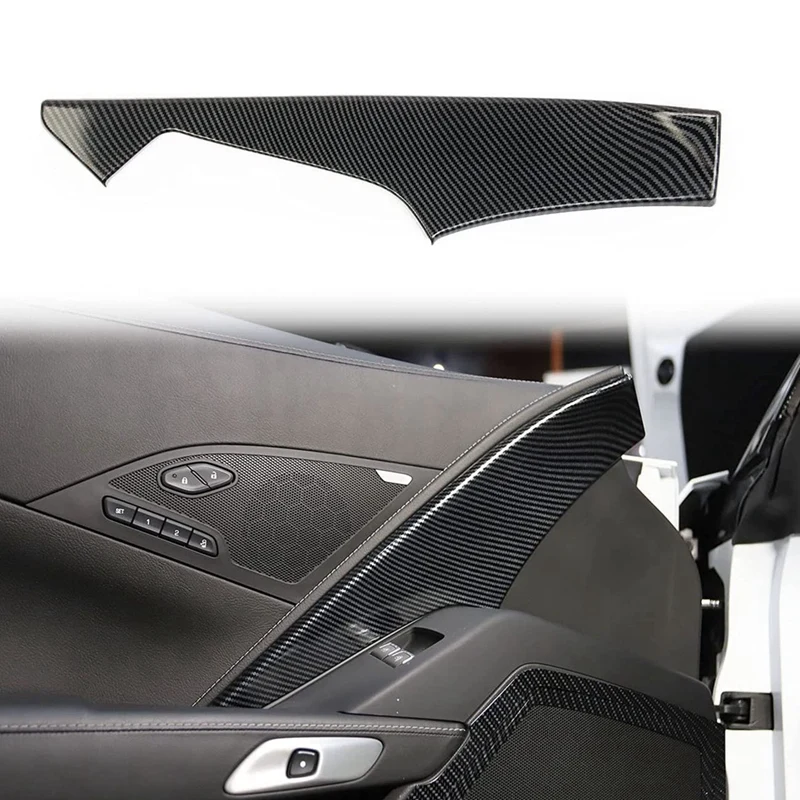 

Car Door Panel Cover Door Panel Cover For Chevrolet Corvette C7 2014 2015 2016 2017 2018 2019 Accessories ABS Carbon Fiber
