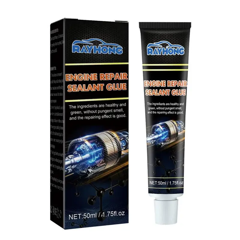 

Car Engine Sealant Manifold Leak Sealant Fast Acid-Free Curing High Temp Oil Pan Sealant Withstands -50C To 300C For Engine