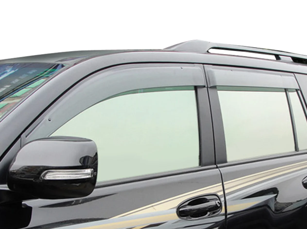 

Side Window Deflectors For Toyota Land Cruiser Prado 120 Fj120 2003-2020 Weathershields Window Visor Sun Rain Guards