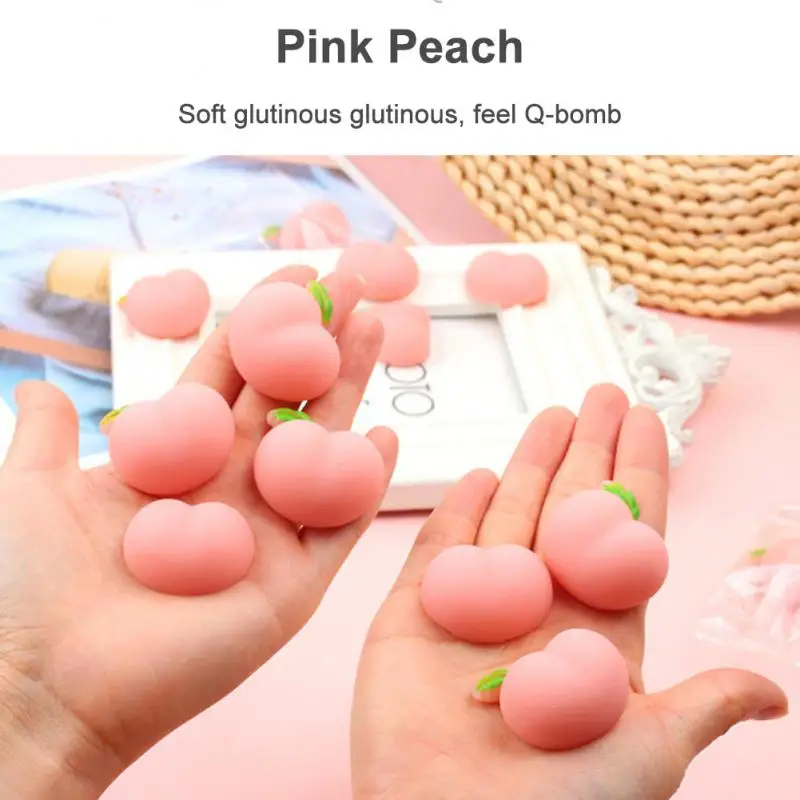 Персиковый мягкий Сжимаемый пазл искусственный фруктовый хлеб