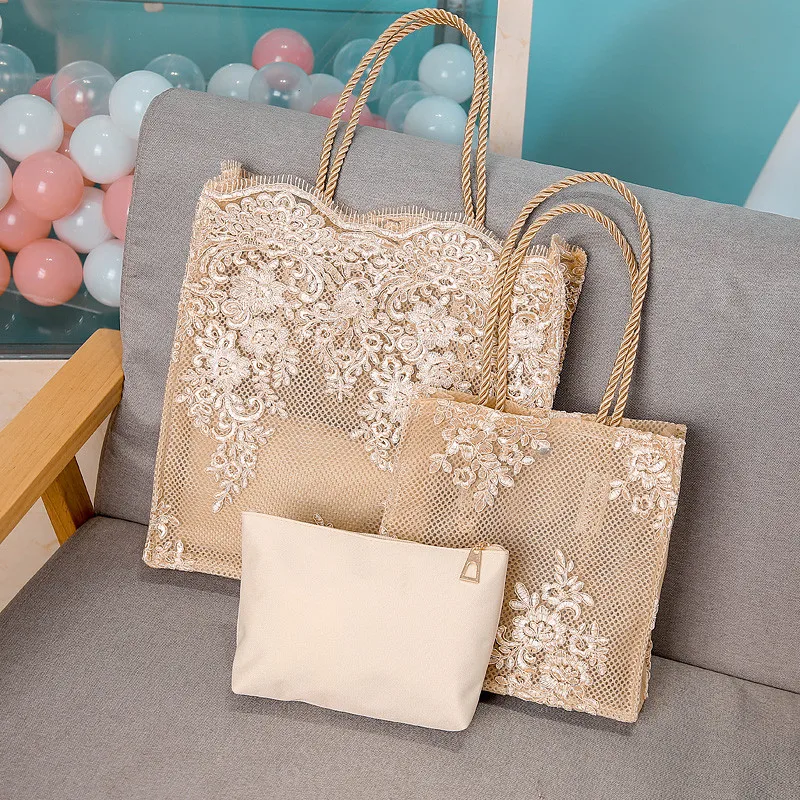 

Винтажная женская сумка на плечо с вышивкой, женская сумка с кружевным цветком, брендовая дизайнерская женская сумка и кошелек, женская сум...