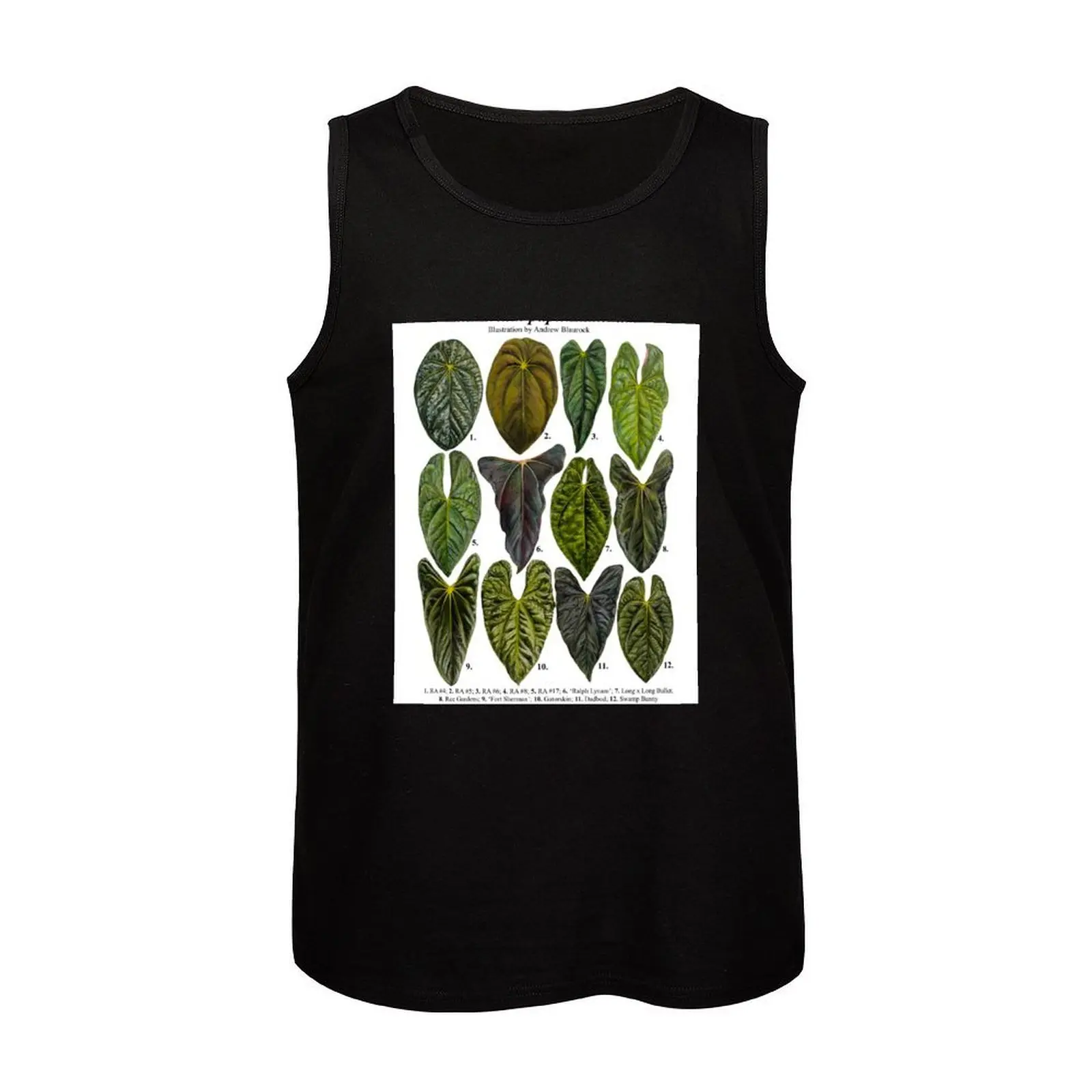 Фото Майка Anthurium papillilaminum I Tank Top, влагоотводящая майка для тренировок, спортивная рубашка для тренажерного зала №4