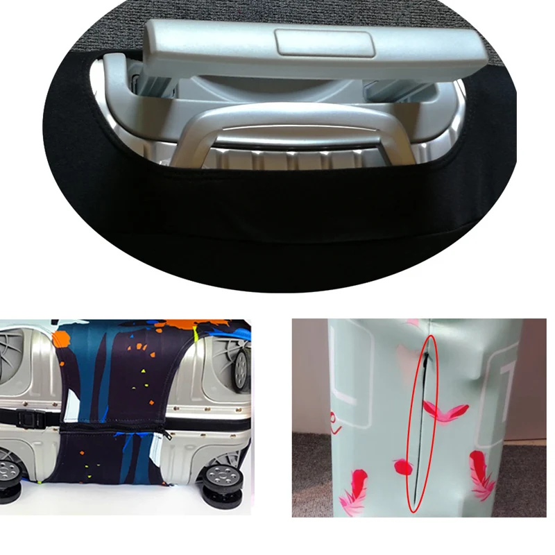 Christmas Pattern Stretch Fabric Luggage Cover Suit 18-32 Inch Trolley Suitcase Case Covers Travel Accessories Travel Organizer