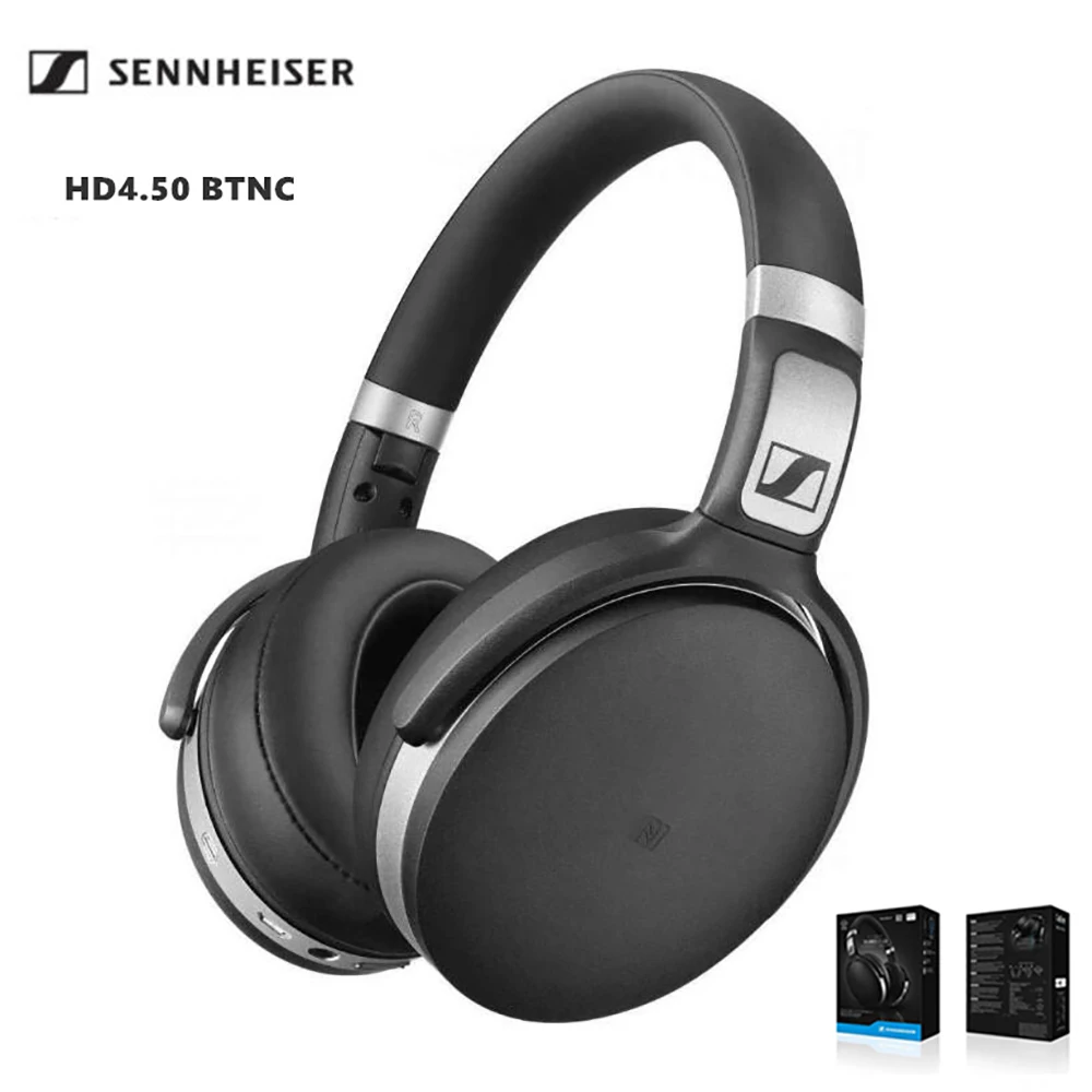 

Original Sennheiser HD 450BT Wireless Bluetooth Headset Deep Bass Noise Reduction Stereo Headphones Sports Game Earphones