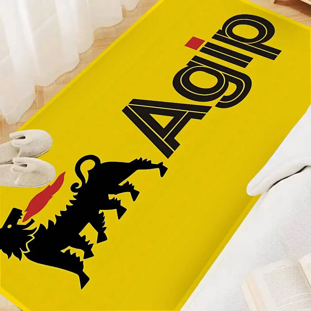 Фото Коврик для ванной A-Agip E-Eni Racing Car, декоративный коврик для детской комнаты, спальни, балкона, противоскользящий придверный коврик, приветственный коврик для гостиной №1