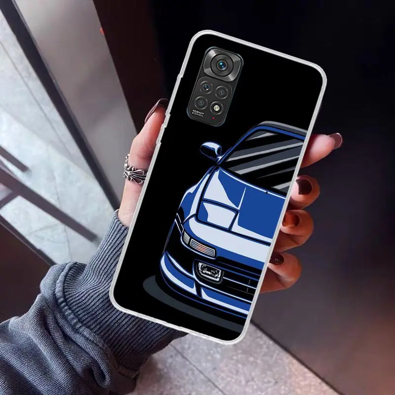 JDM Tokyo Drift Sports Car Male Men Phone Case for Xiaomi Redmi Note 13 12S 12 11S 11 11E 11T 10S 10 Pro Plus 9 9S 8 8T 7 5G Sof