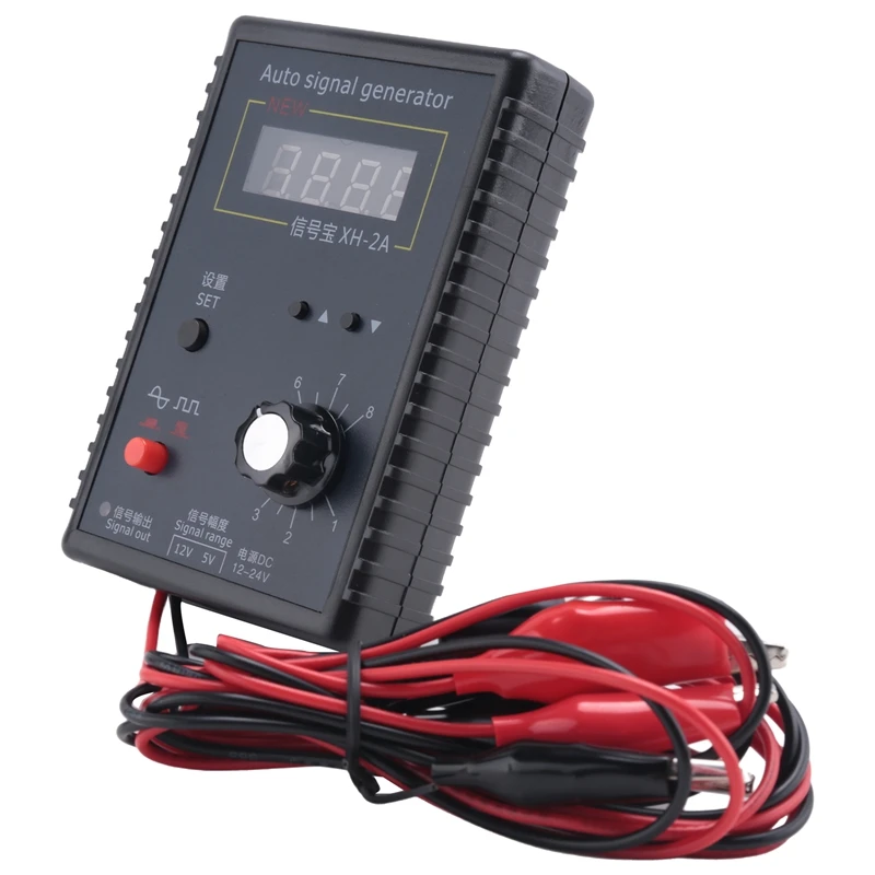 XH-2 Sensor Simulation Box Automotive Signal Generator Black Analog Stopwatch