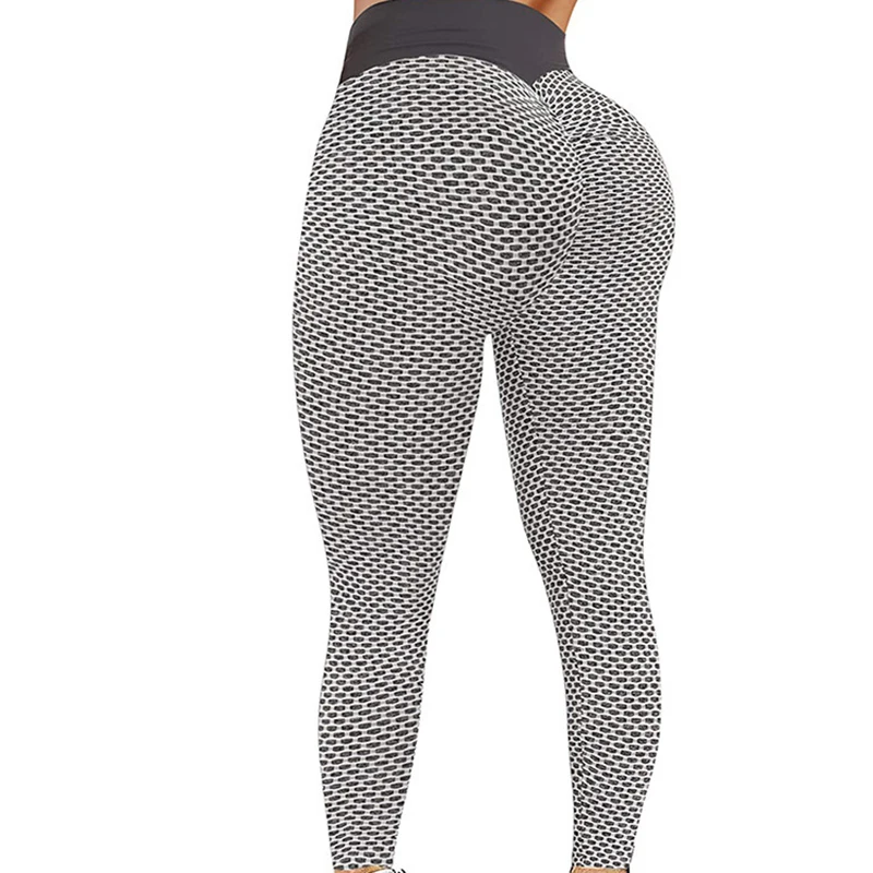 Anti Cellulite Pocket Leggings Women Push Up Honeycomb Butt Lift Booty Tights Sexy Workout Fitness Yoga High Waist Ruched Pants
