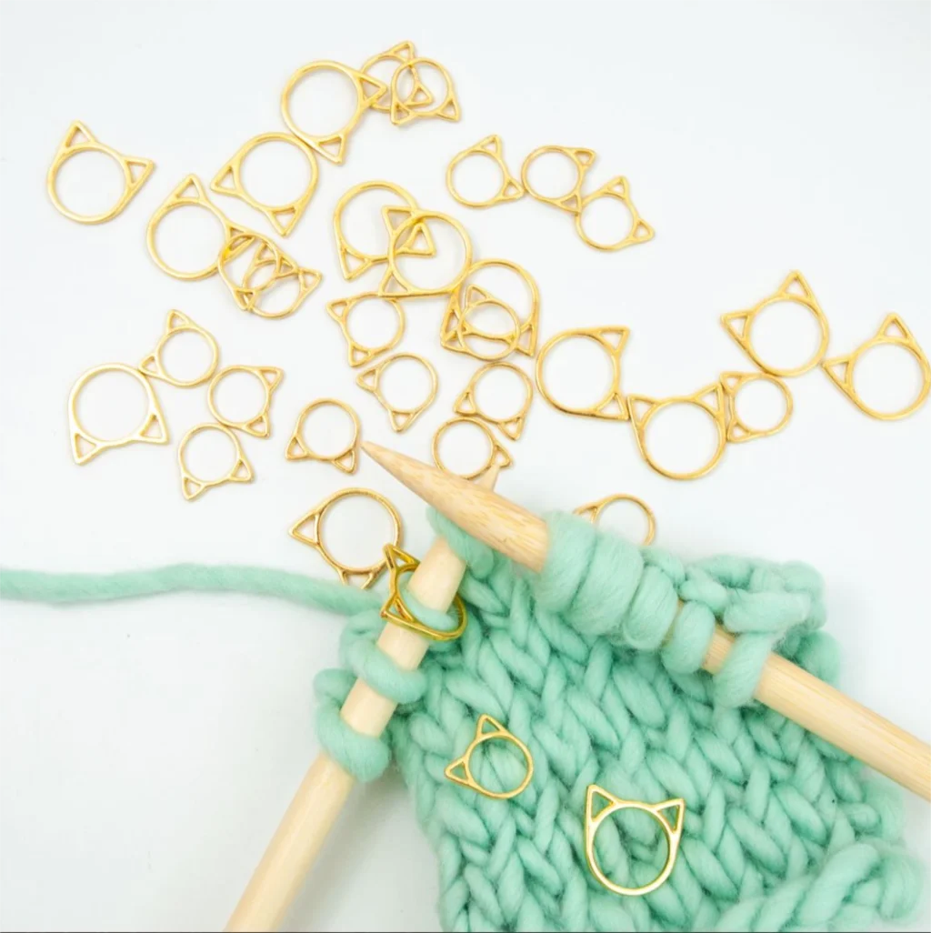 

30Pcs Needle Clip Craft Locking Stitch Sewing Supplies Locking Stitch Markers Cat Ears Crochet Latch Knitting Accessories