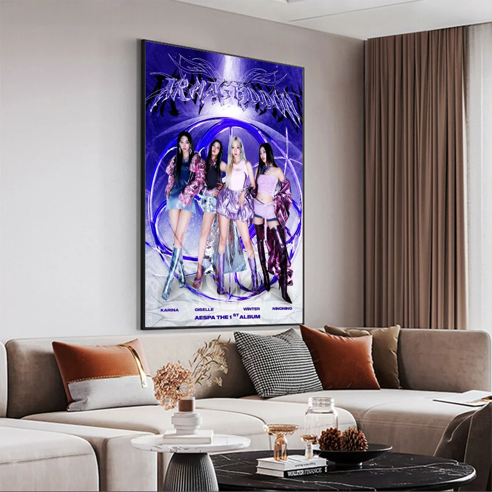 Kpop A-Aespa Hanging Bohemian Tapestry Wall Tapestries Mandala Kawaii Room Decor