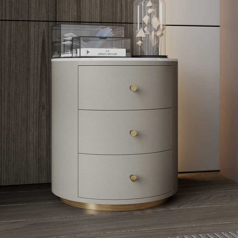 

Drawers Nordic Coffee Nightstands Mobile White Modern Luxury Bedside Tables Cheap Low Mesillas De Noches Home Furniture ZY50CT