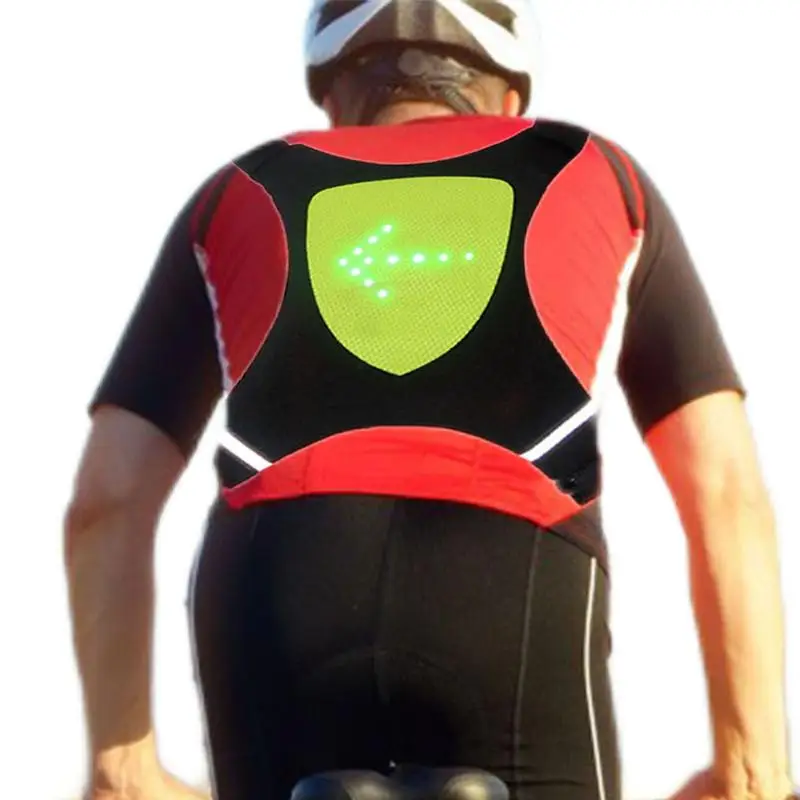 LED Cycling Flashing Vest Reflective Running Vest Lightweight Pack For Night Running Biking Dog Walking Bicycle Jogging