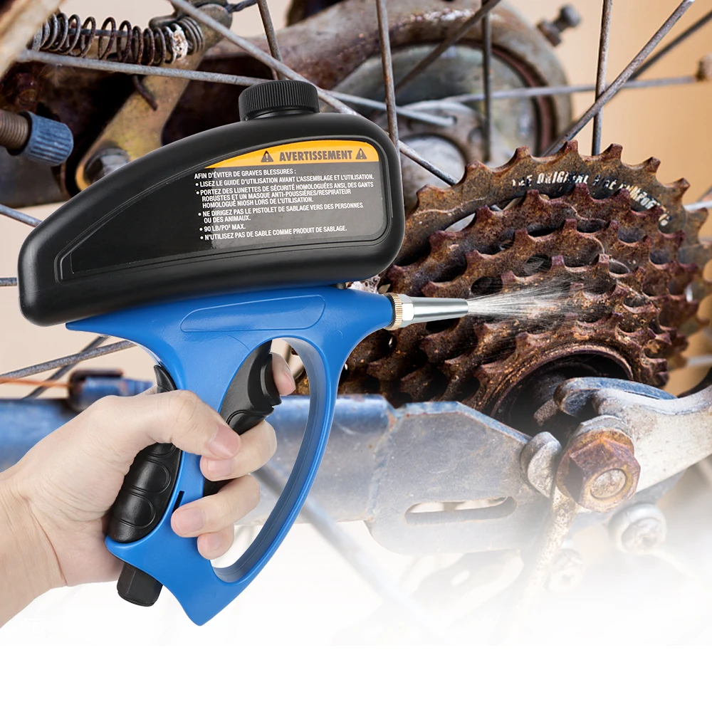 

90psi Handheld Pneumatic Sand Blasting Machine Glass Tombstone Sprayer Sandblasting Machine Anti-rust Sandblaster