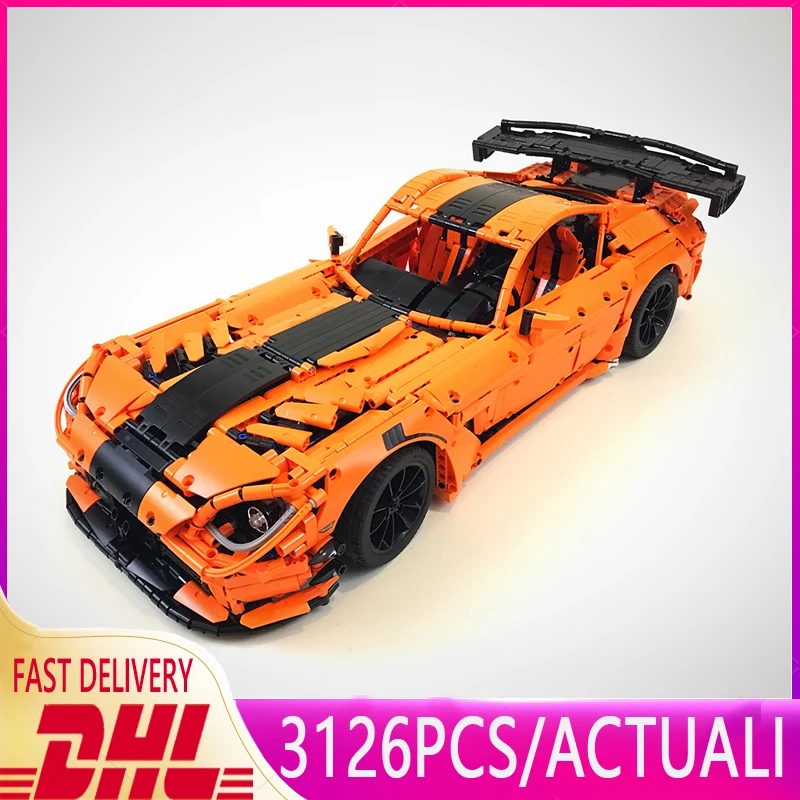 

New High-Tech Dodge Viper ACR MOC-13655 Drived by Double Electric RC Race Buggy Motors Sports Car Building Blocks Bricks Toys