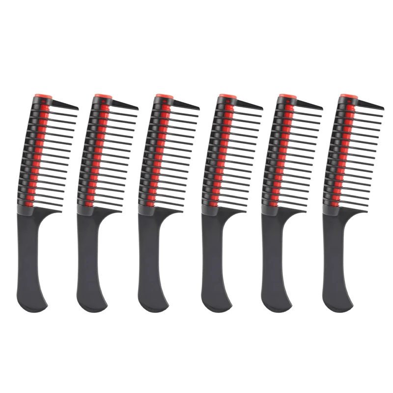 

6 Pack Hair Comb, Comb Roller, Detangling Roller Comb Integrated Hair Roller Comb, Anti Splicing Comb
