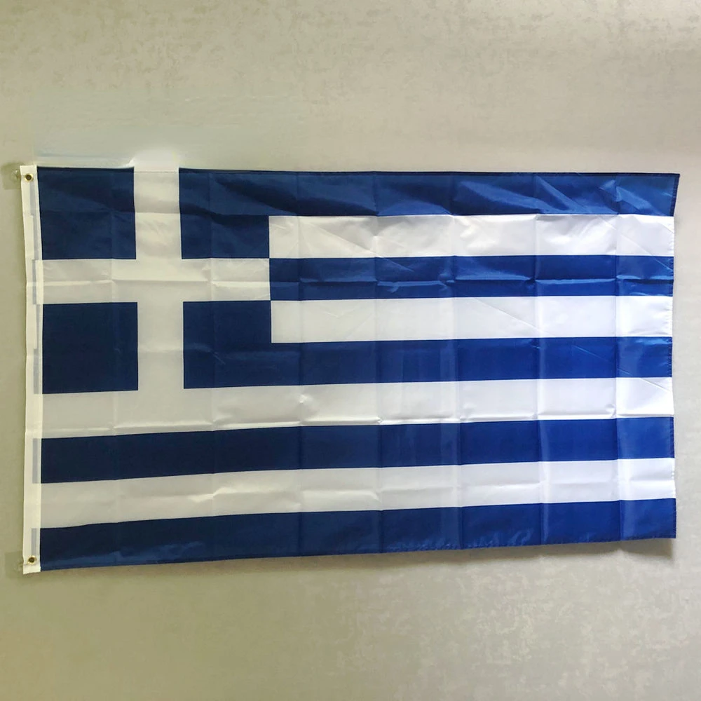 free shipping Greece Flag 90X150cm gr grc greece Flag 3x5ft Greek Hellenic State Country Banner National Flag