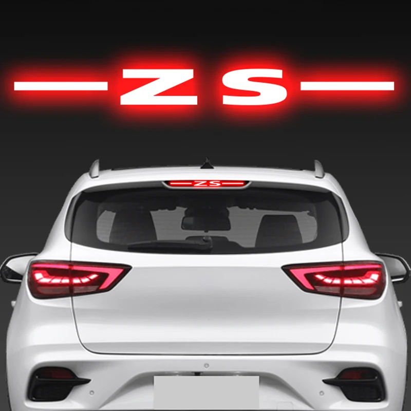 

Taillight Brake Lights Lamp Protector For MG ZS 2019-2022 High Position Car Stickers Accessories Carbon Fiber Covers Styling
