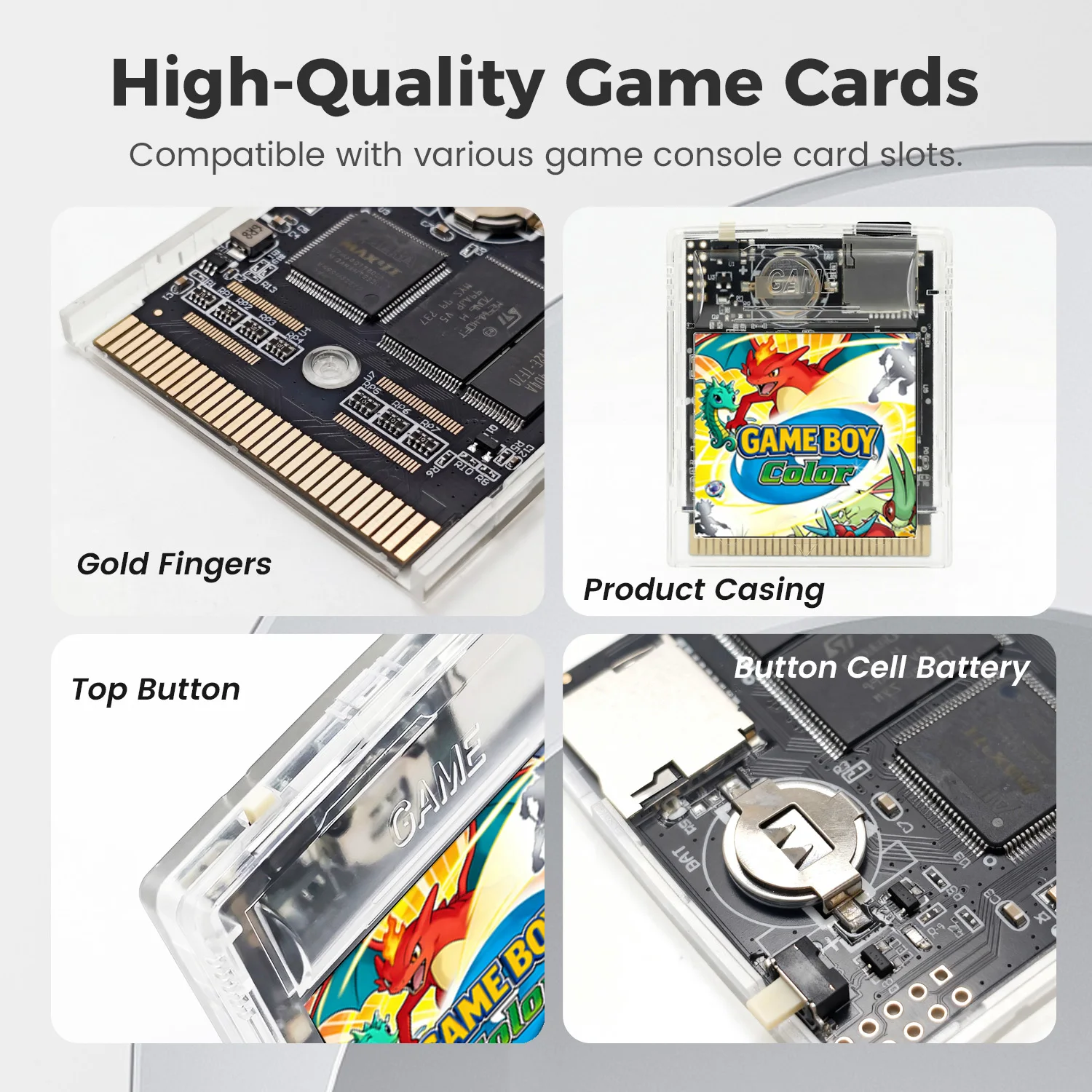 Фото Новый игровой картридж OSV4 GB PRO с 2000 играми, 4 ГБ TF-карта для GB, GBC, GBA SP, быстрое загрузание и сброс одной кнопкой. №3