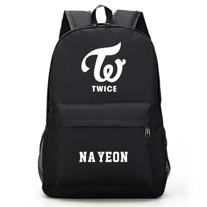 Черный рюкзак Twice Tzuyu Dahyun с принтом школьные сумки для книг ноутбука мальчиков и