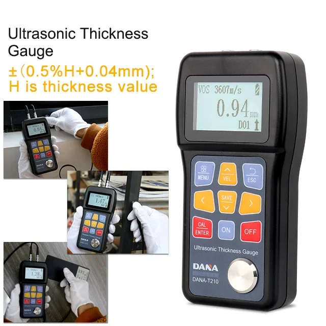 DANA-T210 ультразвуковой цифровой толщиномер UTG электромагнитный пластик керамика