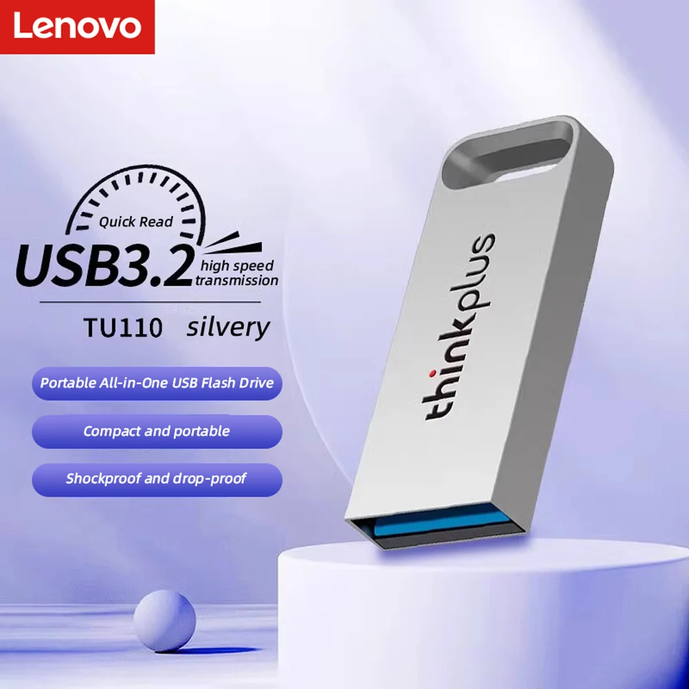 USB-флеш-накопитель Lenovo Thinkplus металлический 32/64/128 ГБ USB 3 2