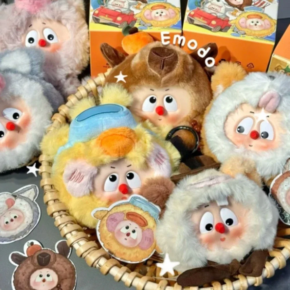 Фото Emodo Fuzzy Topia слепая коробка милая фигурка Mystery Box аниме фигурки сумка-сюрприз персонаж мультфильма подарки коллекция модель №1