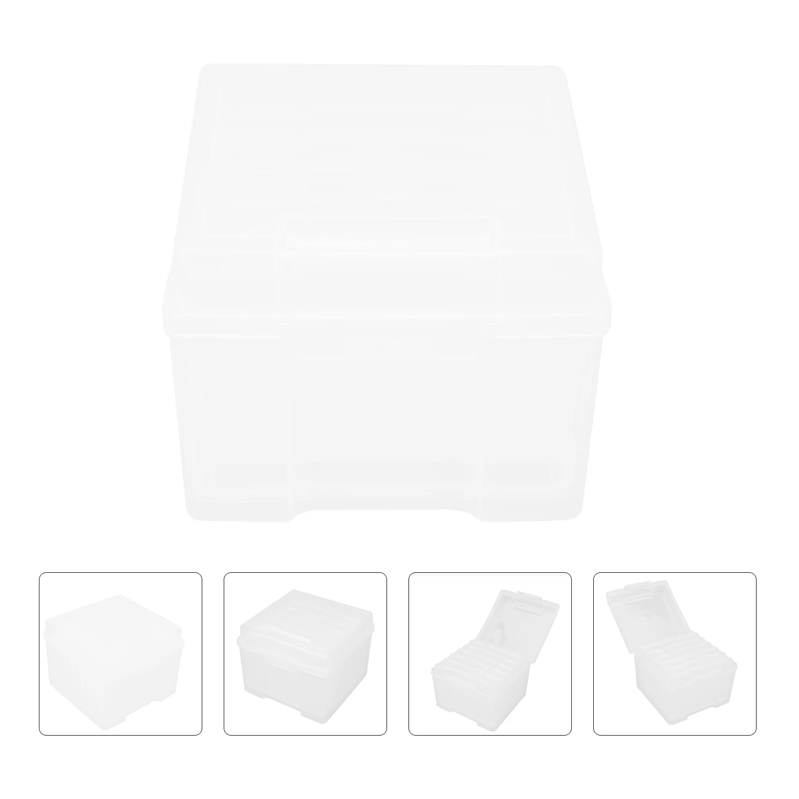 

Photo Box Case Organizer Storage Classified Keeper Postcard Photograph Craft Holder Archival Certificate Picture Container