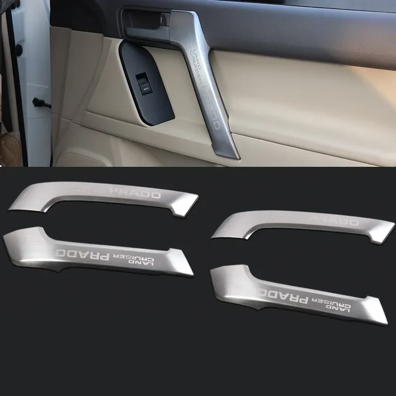 Накладка на дверную ручку из нержавеющей стали для Toyota Land Cruiser Prado 150 2010 2011 2012 2013 2014 2015 2016 2017 2018 2019