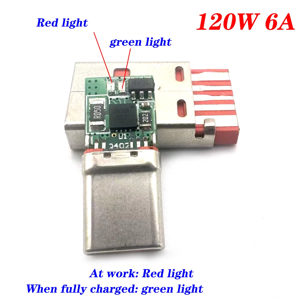Разъем USB Type-C LAJQTAO 120 Вт/6 А