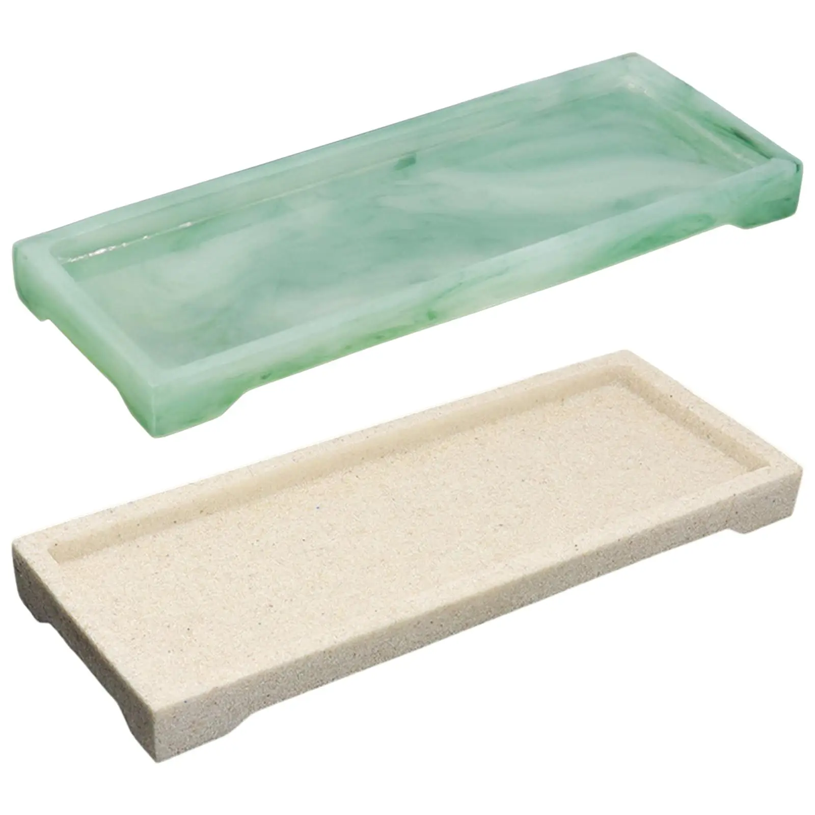 

Resin Bathroom Tray, Jewelry Dish Bathroom Counter Tray Bathroom Vanity Tray for Soap Tissues
