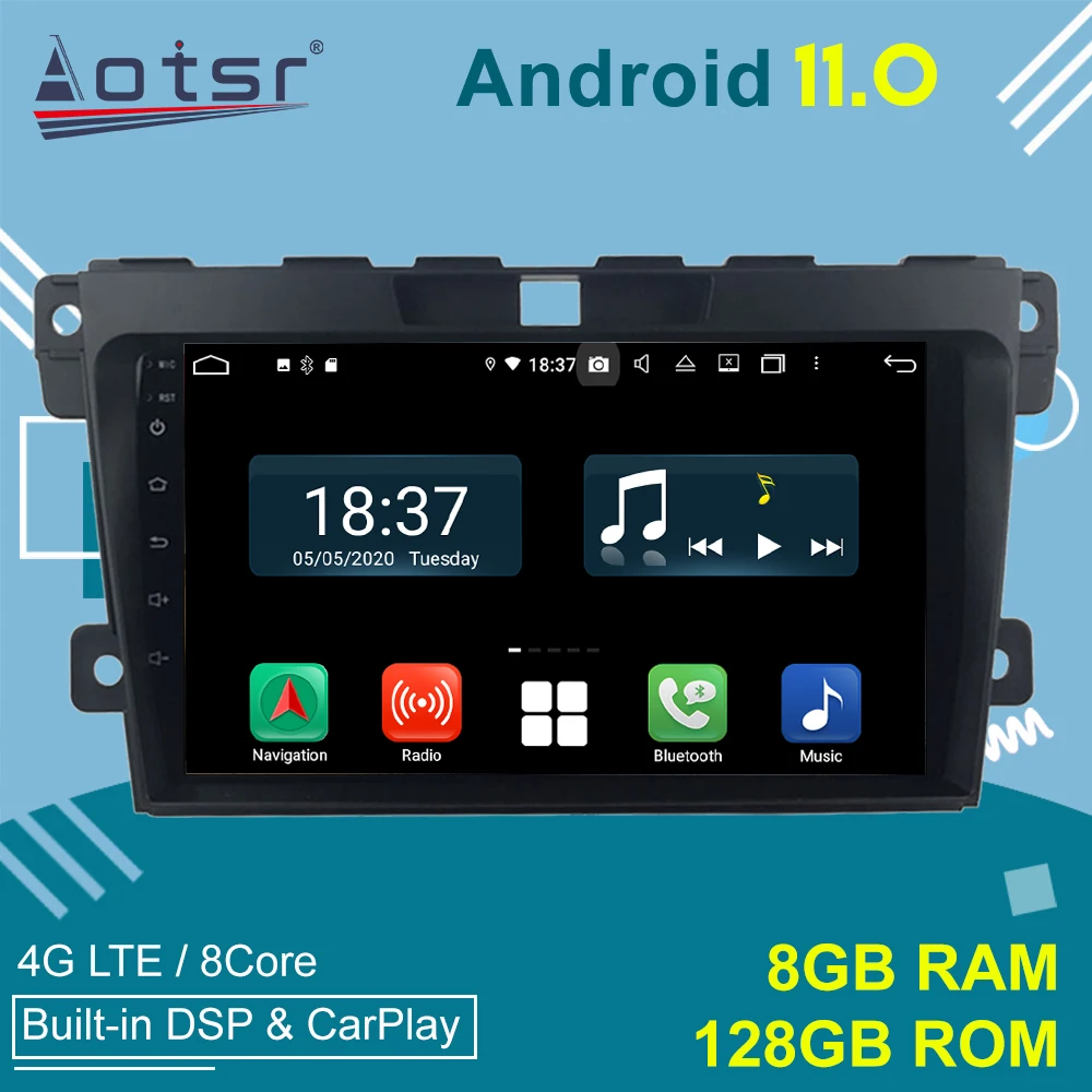 For Mazda CX-7 2012 2013 Android Car Radio GPS Navigation Multimedia Player Stereo 2Din Autoradio Head Unit Screen