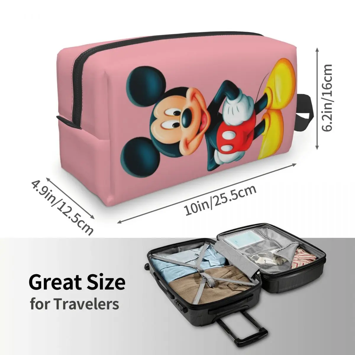 Женская дорожная косметичка с Микки Маусом и Минни