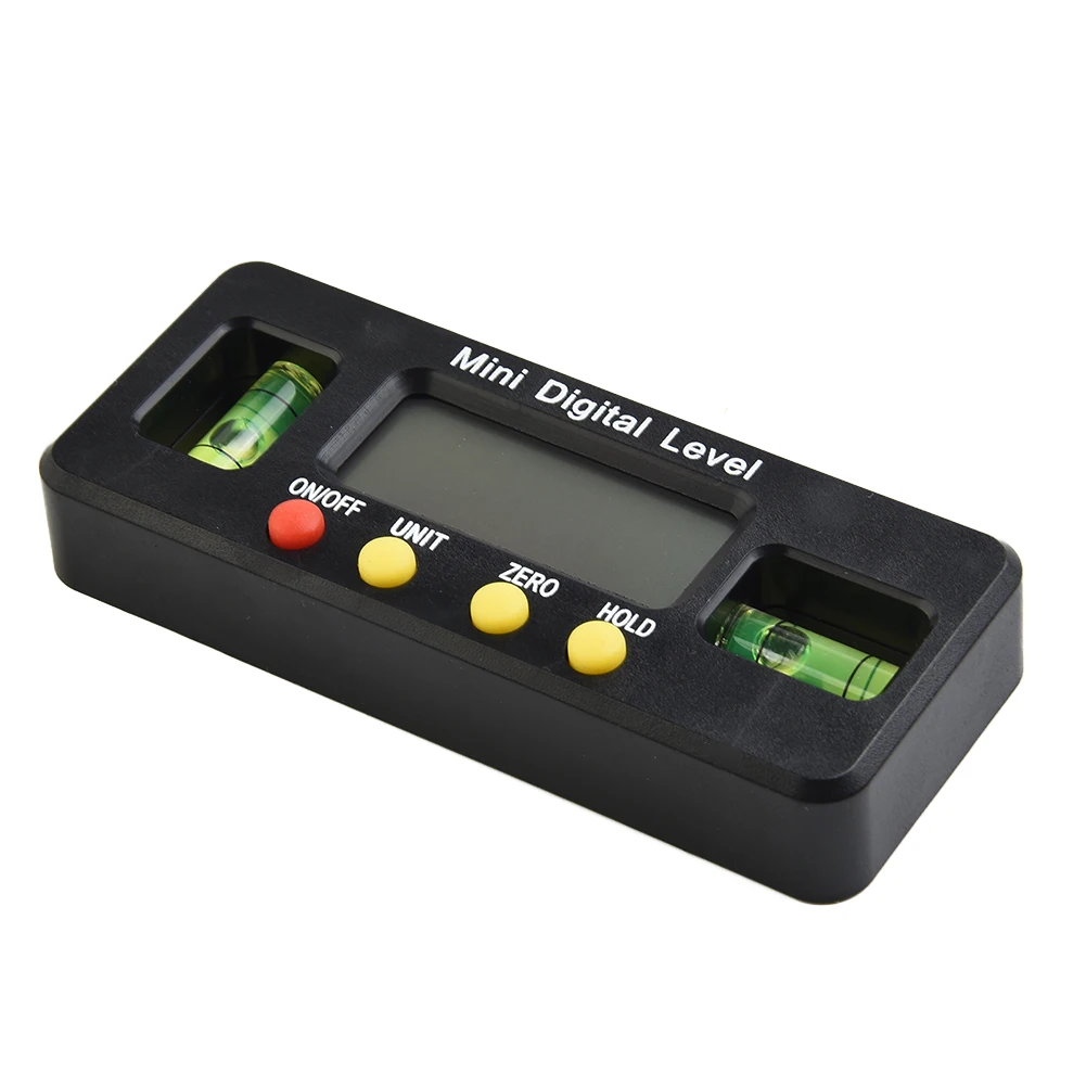 

4Pcs 90° Digital Protractor Inclinometer Level Goniometer Magnet Gauge Rule Box Shape Waterproof Angle Finder Measure Bevel Box