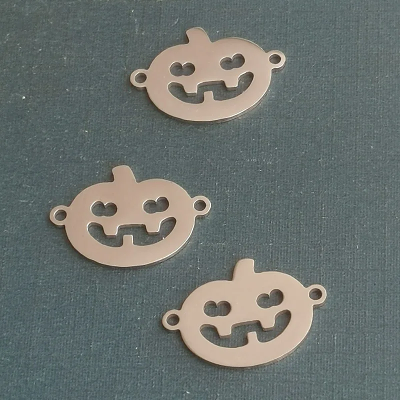 

5 Pieces Halloween Cucurbit Connectors Stainless Steel Component For Diy Bracelet Jewelry Making Findings