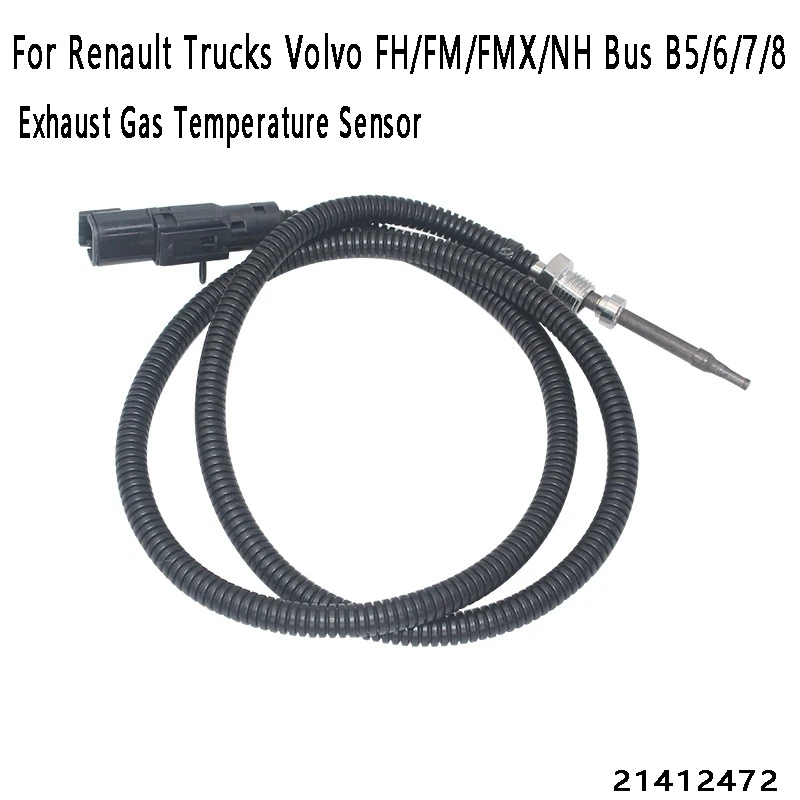 

Датчик температуры выхлопных газов, Впускной датчик температуры воздуха 21412472 для Renault Trucks Volvo FH/FM/FMX/NH Bus B5/6/7/8