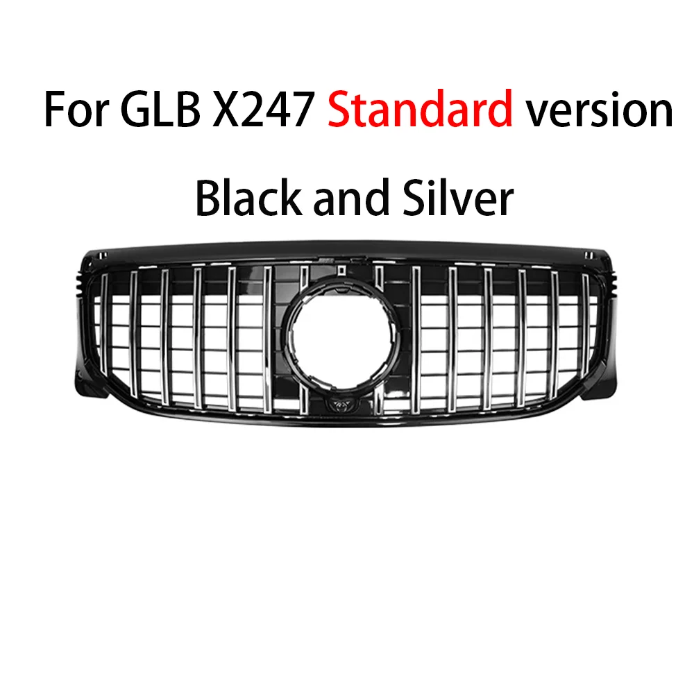 

Передний бампер, решетка почек GT Style, серебристая, черная решетка для Mercedes Benz GLB-Class X247 2020-2023 GLB180 GLB200 GLB250
