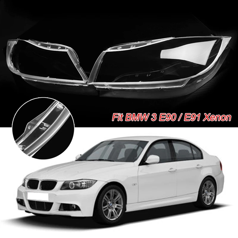 

2 шт., пластиковые крышки для передсветильник фар Bm-w 3 E90 Sedan/E91 2005-2012 Touring только для ксеноновых прозрачных передних фар