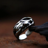 aroutty gothic angel goddess stainless steel mens rings punk trendy for biker male boy jewelry creativity gift wholesale