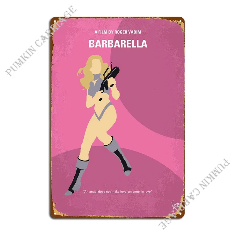 

Минимальный постер фильма My Barbarella No631 в дальнем Фу. .. Металлическая табличка Настенная роспись создание пещера гостиная оловянный знак плакат