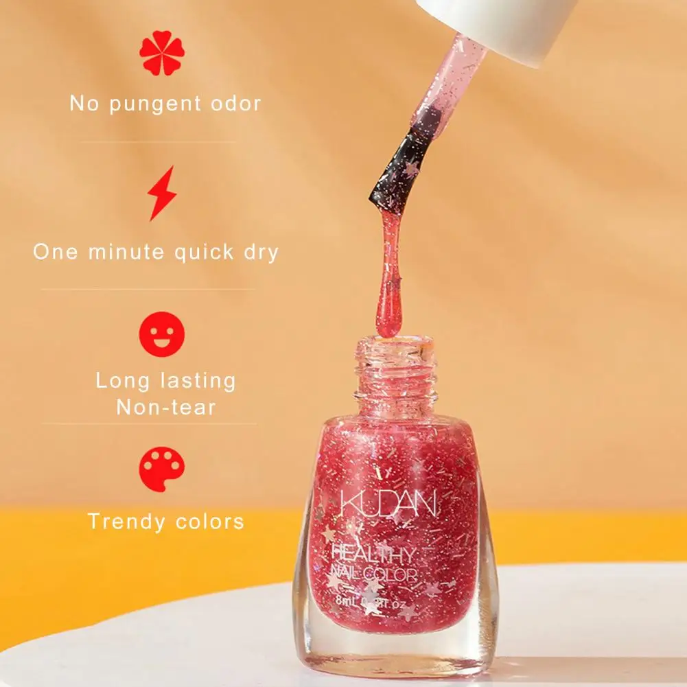 

Nail Gel Polish Exquisite Portable Long-lasting Effect for Nail Salon Glitter Nail Polish Nail Varnish