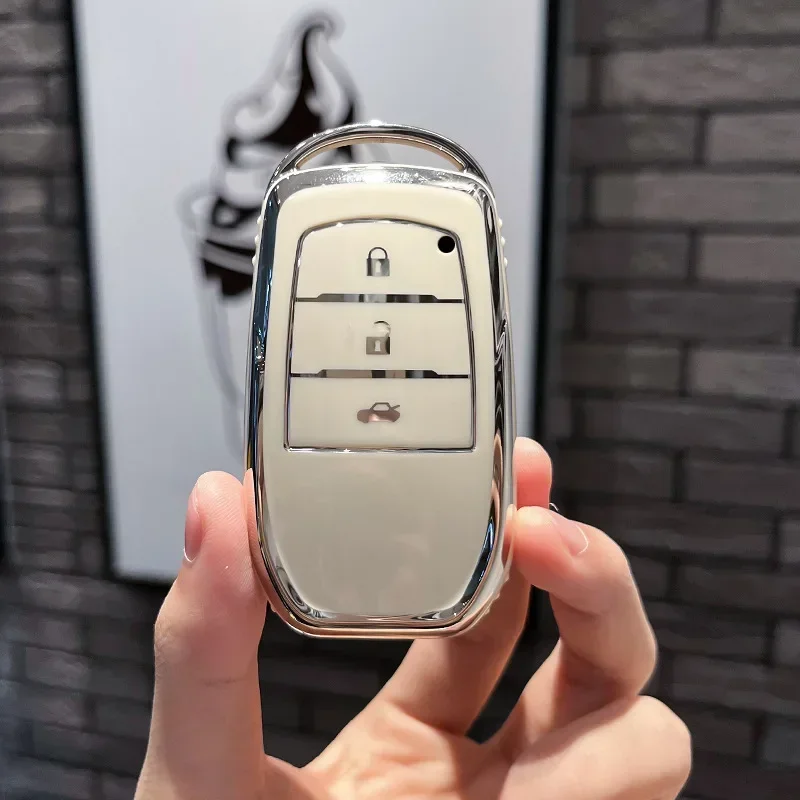 

2024 горячая Распродажа чехол для ключа с дистанционным управлением для Toyota Camry 50 55 TLC200 Yaris Land Cruiser Prado 150 Auris RAV4 Venza SIENNA