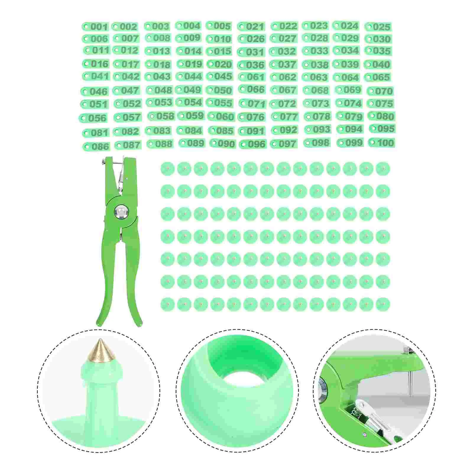 

1 set of Cattle Ear Tag Plier Goat Ear Tagger Puncher Pliers Animal Metal Forceps for Outdoor