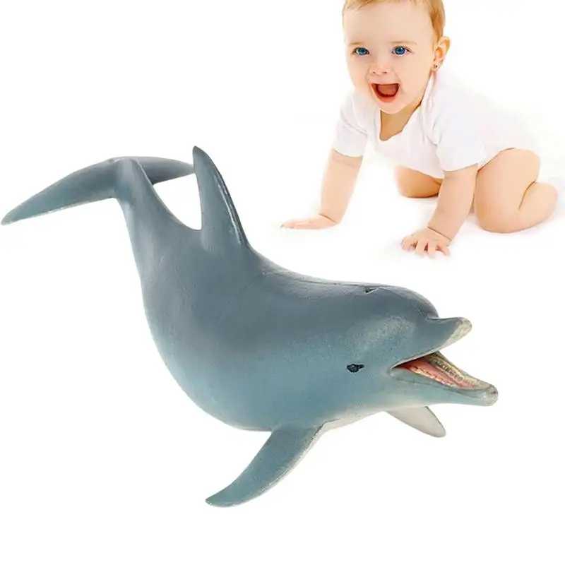 

Морской аквариум, миниатюрная модель, детская развивающая игрушка, дельфин, экшн-игрушки, фигурки, образовательная коллекция, подарок