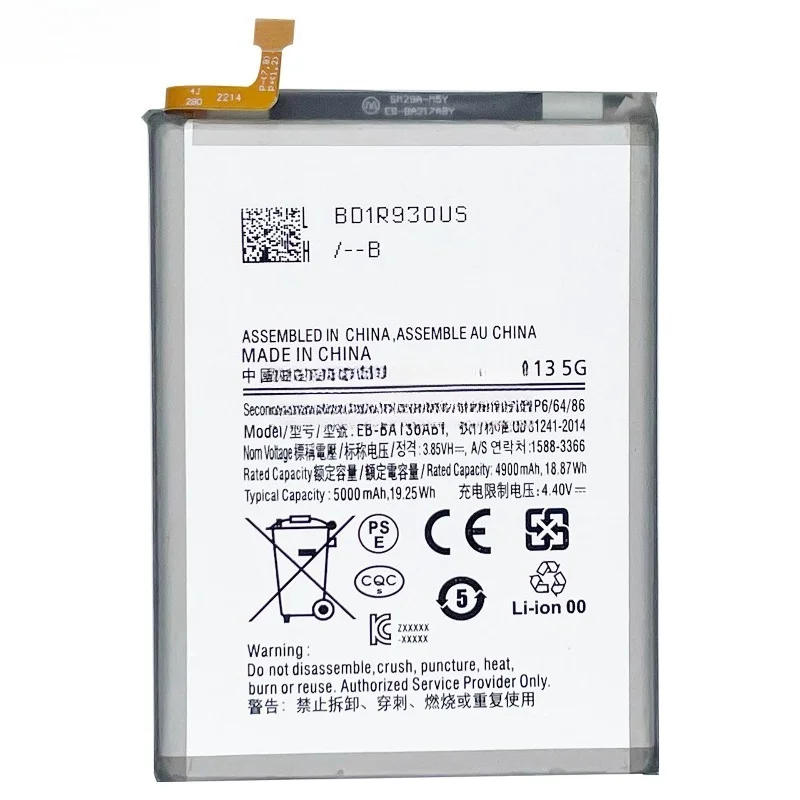Фото Аккумулятор для мобильного телефона Samsung EB-BA136ABY, подходит для Samsung Galaxy A13 5G, большая емкость, бесплатная доставка, 3.85V 5000mAh №5