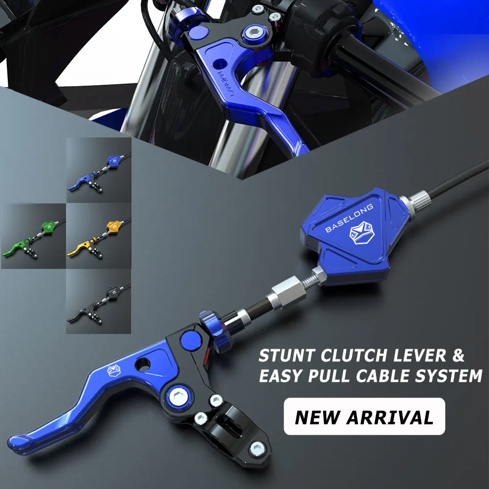 

New Arrival Stunt Clutch Easy Pull Cable System For Yamaha R6 MT09 YZ YZF CR CRF WR 250 450 CB500 Z800 KX KXF CBR GSXR 600 1000