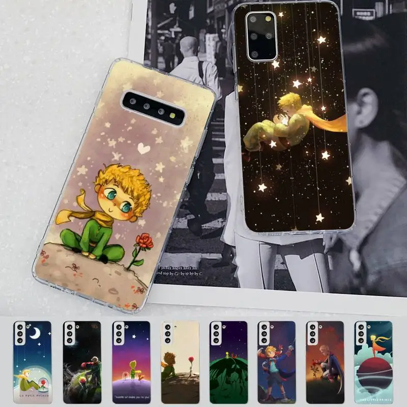 

FHNBLJ Little Prince Phone Case for Samsung S21 A10 for Redmi Note 7 9 for Huawei P30Pro Honor 8X 10i cover