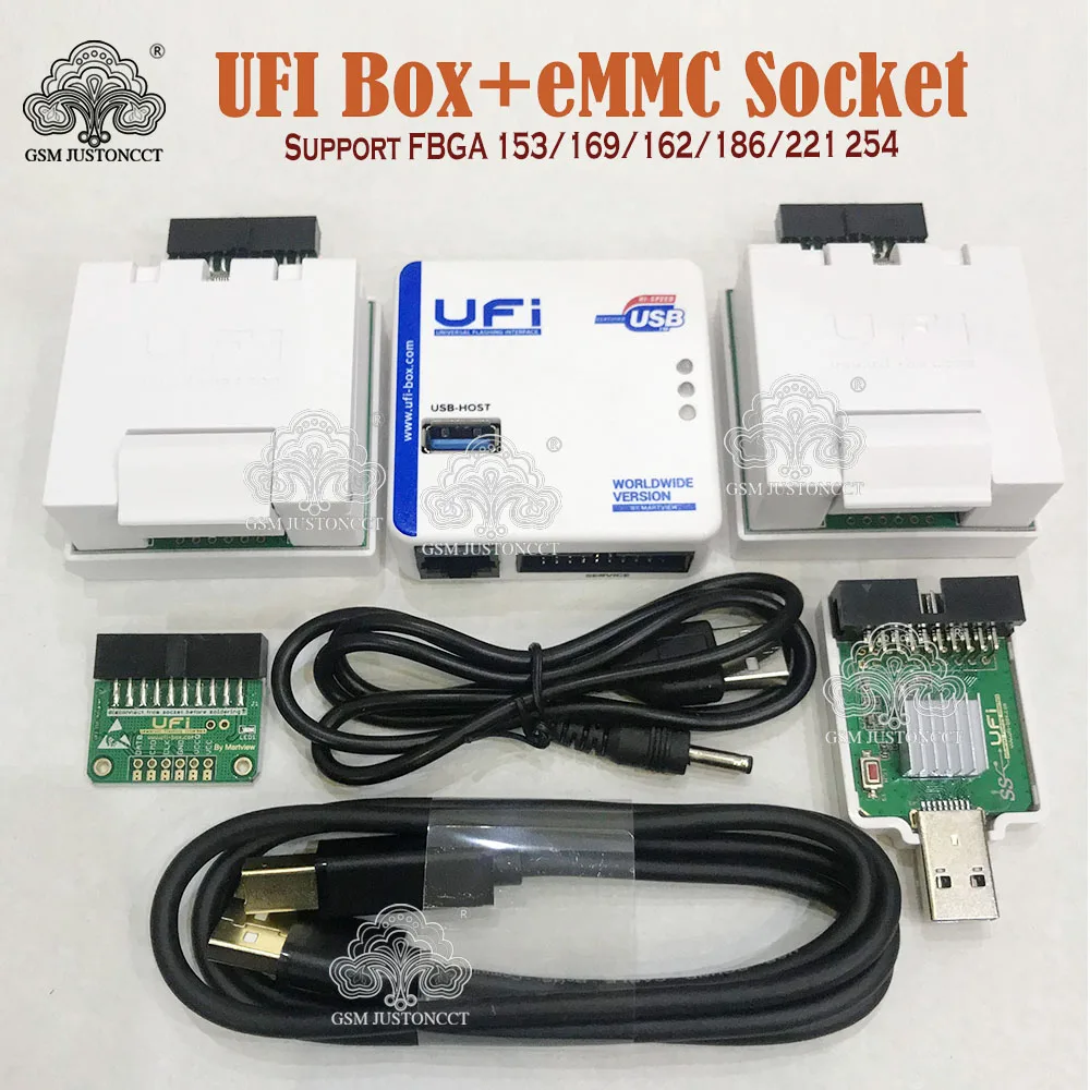 2022 новая оригинальная коробка UFI/Ufi розетка с поддержкой FBGA 153/169/162/186 для ремонта EMMC сервисных инструментов, изменения размера, формата, стира...